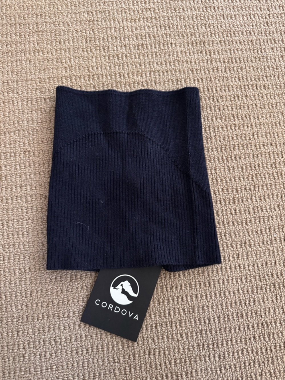 Cordova Navy Ribbed neck gaiter